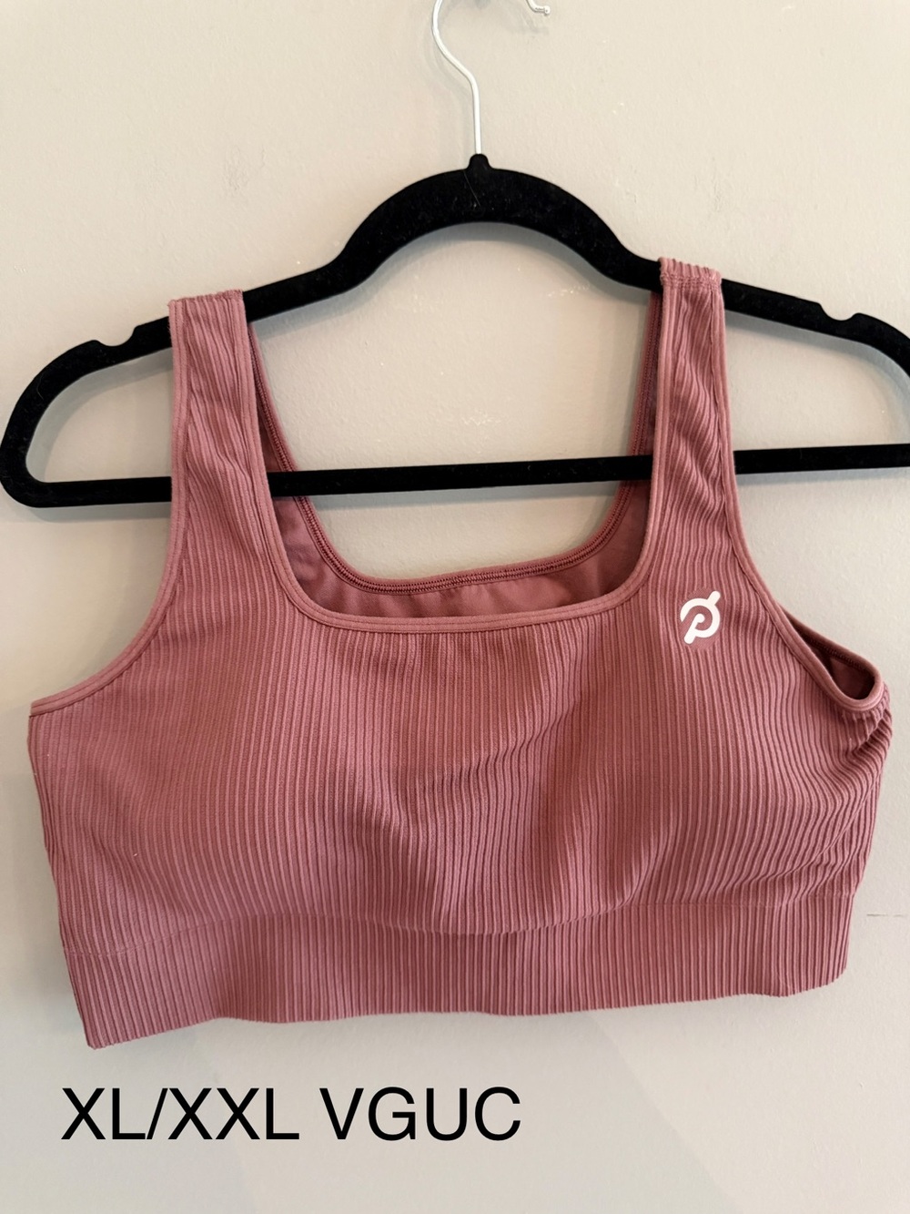 Peloton Dusty Rose sports bra